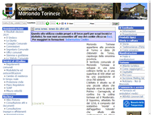 Tablet Screenshot of comune.moriondo.to.it